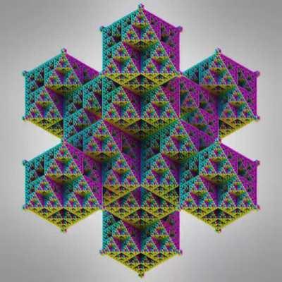 Default cube extrusion fractal