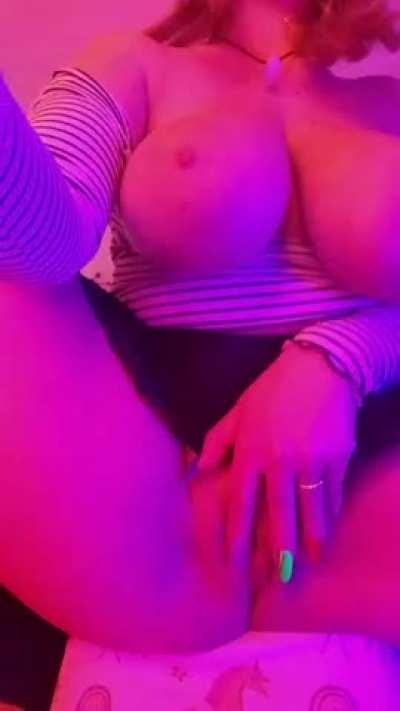 See for yourself. Huge, boobs, massive thighs, big, wide ass, and the pussy is small and tight. Is it strange? Heh