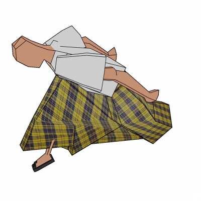 Made this Bangladeshi guy with a lungi do the Naruto Run. Modelled in Blender. Animated Using Mixamo.