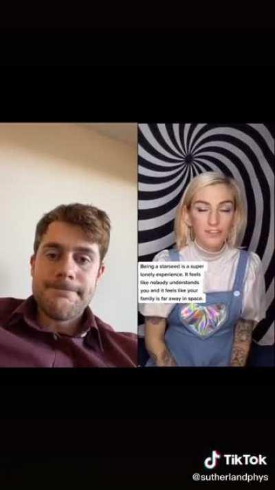 A physics professor listening to a 