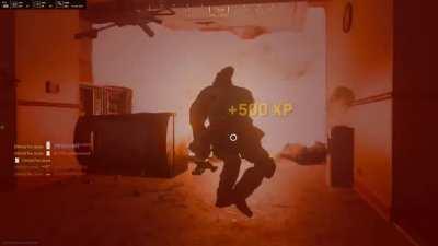 Teammate throws C4 that I hit with thermite.