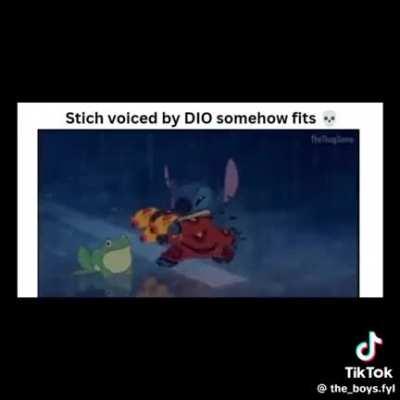 Stitch voiced by DIO somehow fits