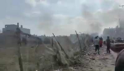israel bombing in Daier El Balah in Gaza