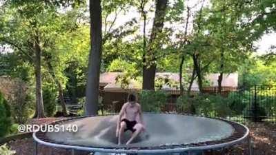 My Brother Attempting a Double Front Flip