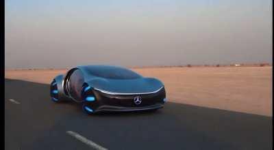 The Mercedes ATVR. Based after the movie Avatar, it has a joystick instead of a steering wheel and can drive sideways