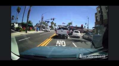 Road Rage Brawl in Dana Point… PT Cruiser vs Tundra