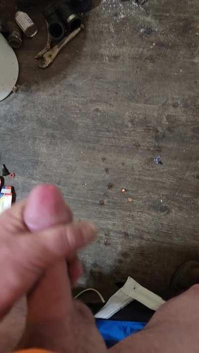 Taking a break from this plumbing job to clean out my pipe 