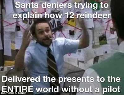 How tf you think a giant ass deer is gonna fit down the chimney retard???