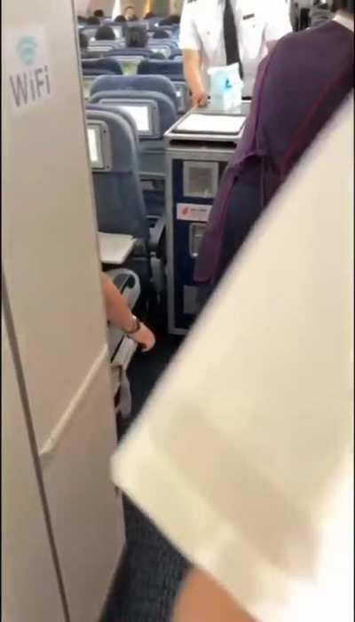 To be a creep on the flight and get away with it 