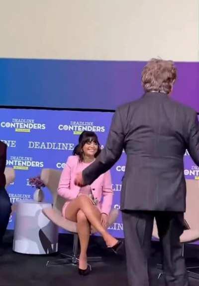 Selena showing some pink..