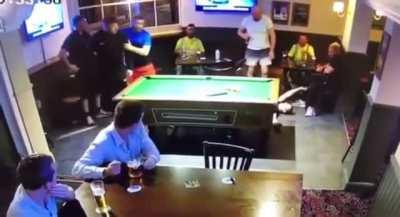 Yeeting a man’s cue ball is a serious offence in Britain!