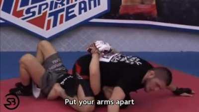 Khabib teaching the armbar from s-mount from an instructional I had subtitled to English.