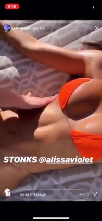 Is chantel being tickle?