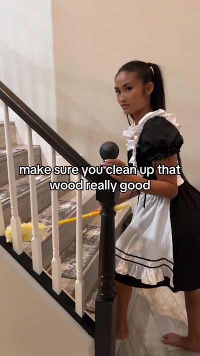 Will clean your whole house in exchange for food and pets, what are you feeding me?