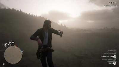 You call that a gun trick? I'll SHOW you gun tricks.