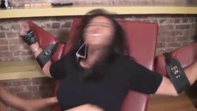 Brooke tickles Rani's feet 