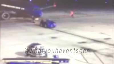 On August 4, 2016, Southwest Airlines flight 149 was being pushed from it's gate, when the tug picked up speed (over the limit) and then came to an abrupt stop, causing the nose gear to retract. Everybody deplaned with no injuries.