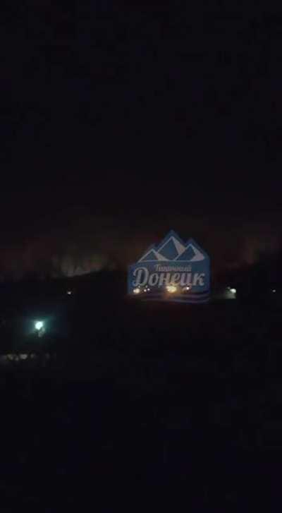 Donetsk is being bombed right now