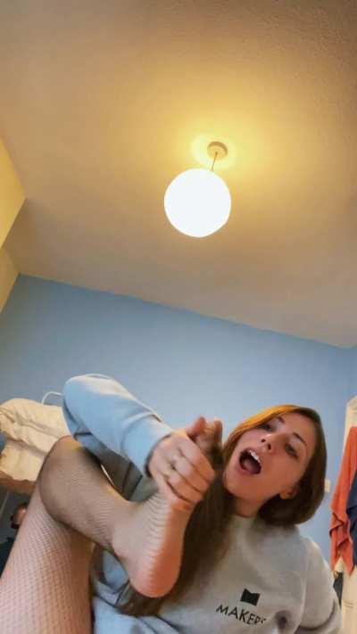 Big heels leave the best sweaty taste!