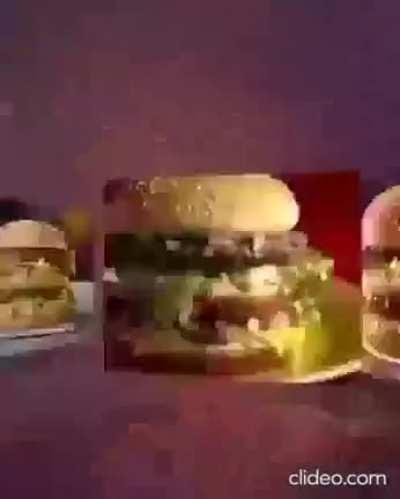 he quite enjoys burgers