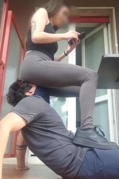 Using my human chair 