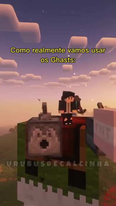 How Mojang thinks we'll use ghast vs How we'll actually use ghasts