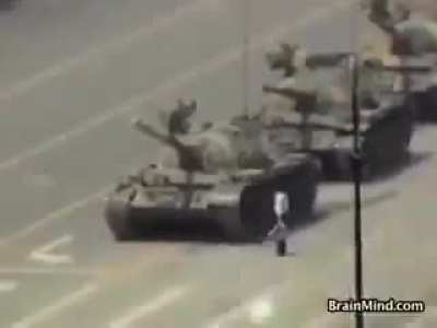 Why does western media never show the full 'Tank Man' video?