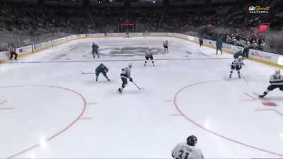 [SJS (3) - 2 LAK] Celebrini brings it up and snipes it corner to take the lead!