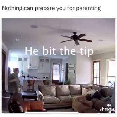 Just seconds away from chaos.