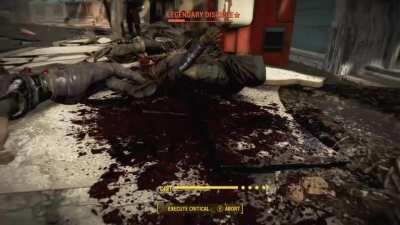 One in each knee and two in the head, more cinematic than a standard headshot