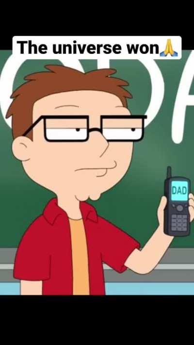 the universe may always win but you should always stay positive