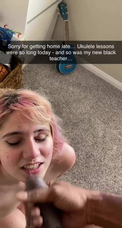 19 Years Old GF Cheating Cuckold Cumshot Facial