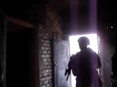 US Marines from the 3rd Battalion, 3rd Marines clear a building in Fallujah, Iraq (2007)