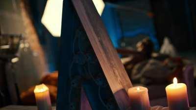 Russian actress Varvara Borodina , in a sex scene with 15 year older dude, vid 2