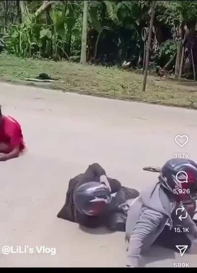 WCGW when running away from firecrackers
