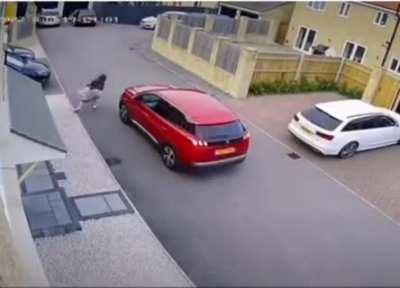 Woman coming back from what she told her husband was a 'Quick Lunch' with friends.