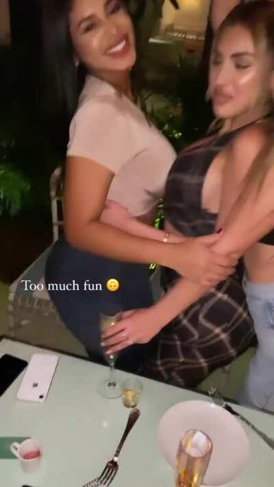 Mia and friend