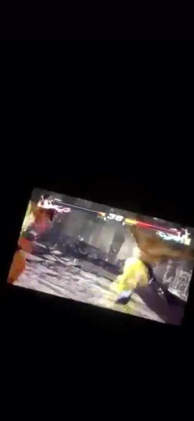 Fucking forgot about this. 3 years ago some friends and I played tekken 7, loser takes a shot. I screamed cause I knew I was fucked