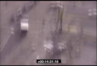 The infamous barbaric attack on Reginald Denny during the 1992 Los Angeles riots.