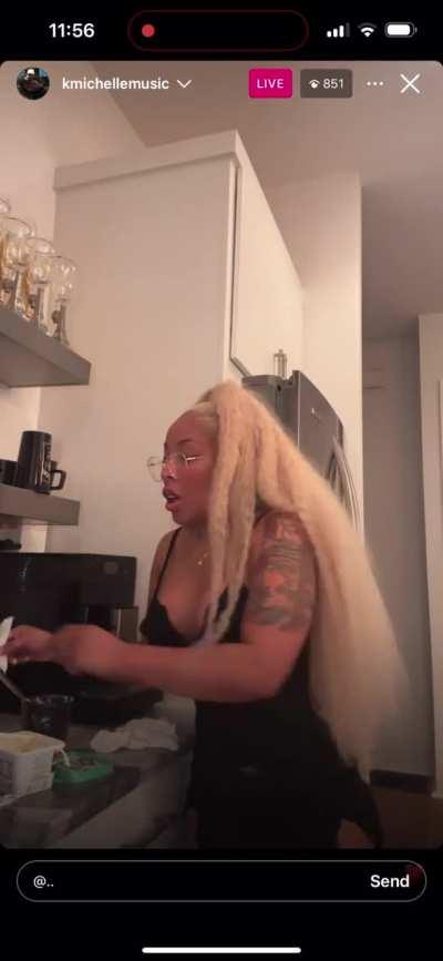 K Michelle right now