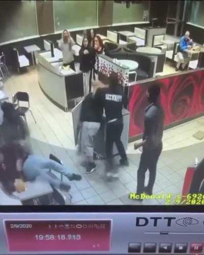 Maccas security workin overtime