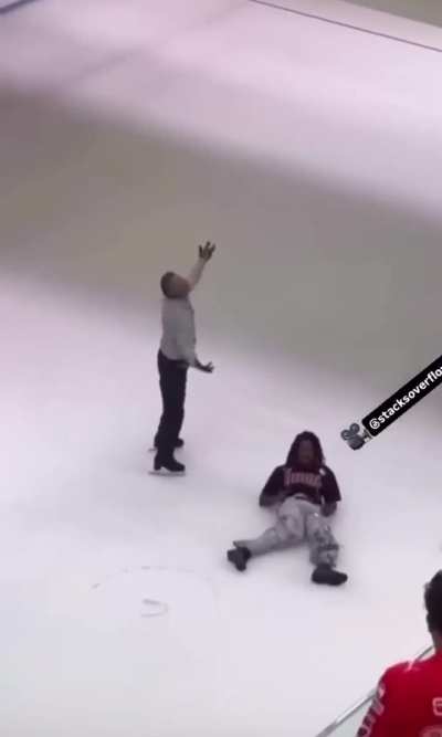 I hope he didn't scratch the glasses on the way down