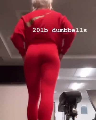 Legendary Liv in red leggings