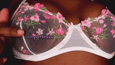 Can you suck Mommy's nips through her lace bra? [OC]