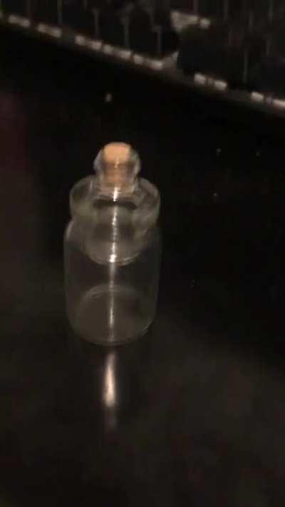 This tiny jar and a small jar