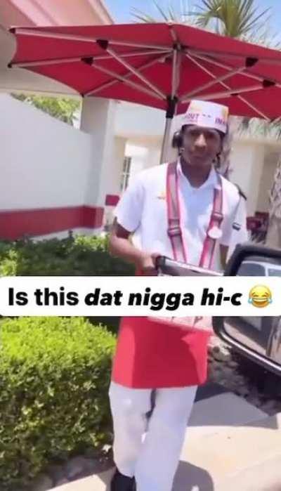 hi-c spotted (down bad) working at in n out 