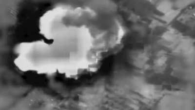 Israeli air-strikes targeted a HAMAS HQ in the Gaza Strip today completely levelling it