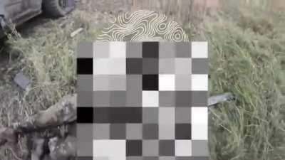 They were storming the position of the Russians till a mine hit them, halting the entire assault, some of them are also seen going o the moon after the vehicle goes boom