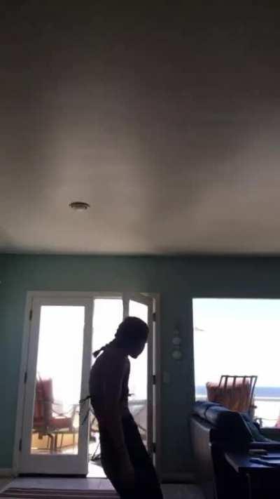 Dancing - @chloeeast Instagram story