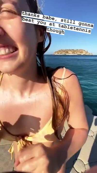 Pushed back into water